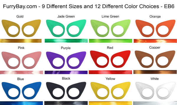 Follow Me Fursuit Eye Blanks Toony Variety eb6 - Image 2