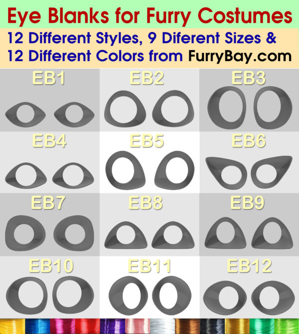 Follow Me Fursuit Eye Blanks Toony Variety eb12 - Image 5
