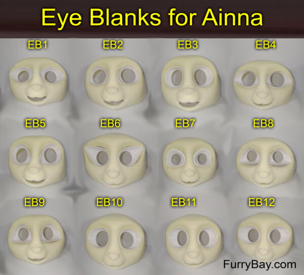 Ainna the Kemono, Furry Fursuit Foam Full Head Base for Fursuiting, For Furries and Cosplay - DIY - fhb2 - Image 2