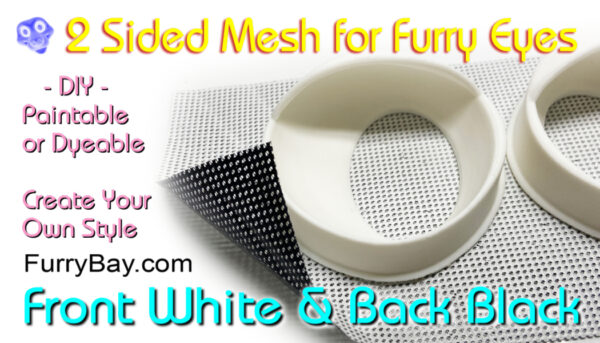 Double Sided Eye Mesh for Eye Blanks – 6"X9" Rectangles or Buy By The Roll - Furry Fursuits