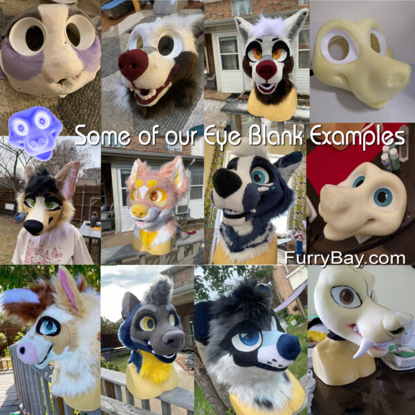 Eye Blanks - 48 Styles - 13 Sizes - 3Profiles - 12 Colors - Easy Order from Our Master List - Fursuiting - Furries - Cosplay - FurryBay - Image 4